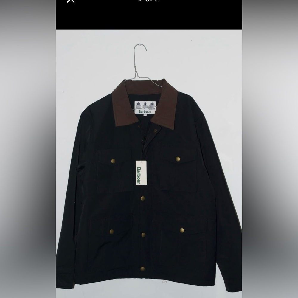 Barbour Black Lightweight Shirt Jacket
